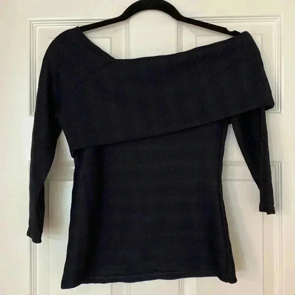 Anthropologie Blue Tassel Schuler One Shoulder Top - Picture 8 of 8